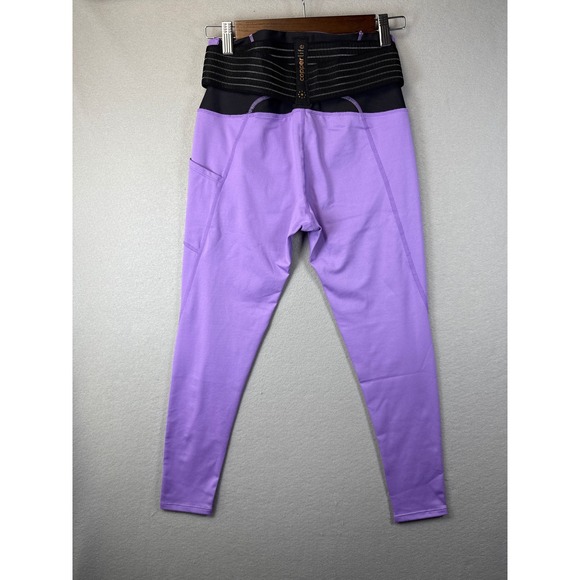 NWT Copper Life Lilac Breeze Adjustable Waist Leggings Womens Size M Workout Gym - Picture 3 of 14